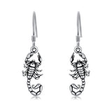 Sterling Silver Scortpion Drop Earrings