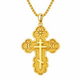 14K Gold Plated Cross Pendant Necklace  Religious Faith Jewelry Gifts for Christmas