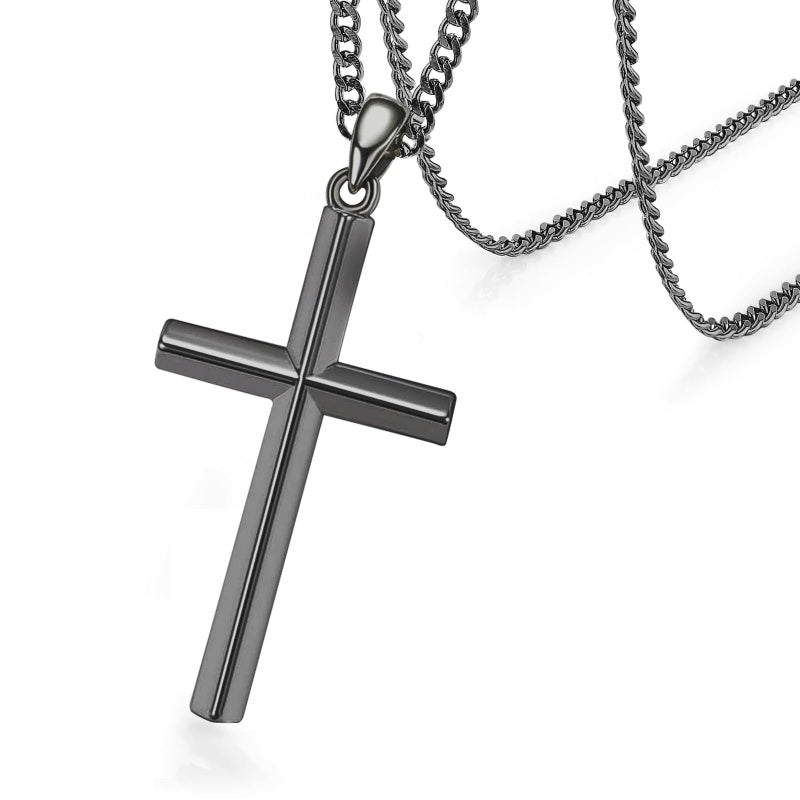 14K Gold Plated Cross Pendant Necklace Protection Jewelry Religious Gift