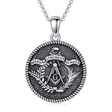 Sterling Silver Aztec Lion Cross Pendant Necklace