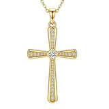 14K Gold Plated  Cross Necklace for Women Christian Jewelry  Birthday Christmas Gift