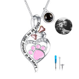 Pet Cremation Jewelry for Pet Ashes 925  Silver Pet Urn Necklace for Ashes Keepsake Memorial Ashes Necklace for Dog Pet