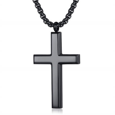 Stainless Steel Cross Pendant Necklace