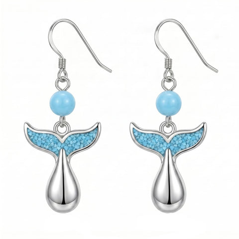 Sterling Silver Turquoise Owl Dragonfly Butterfly Hummingbird Dangle Earrings
