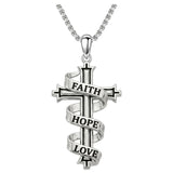 Sterling Silver Cross Pendant Necklace Christian Religious Jewelry Gifts for Anniversary