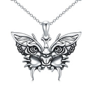 Sterling SilverButterfly Lion Pendant Necklace