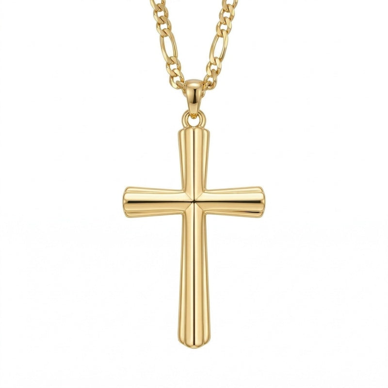 14K Gold Plated Cross Pendant necklace