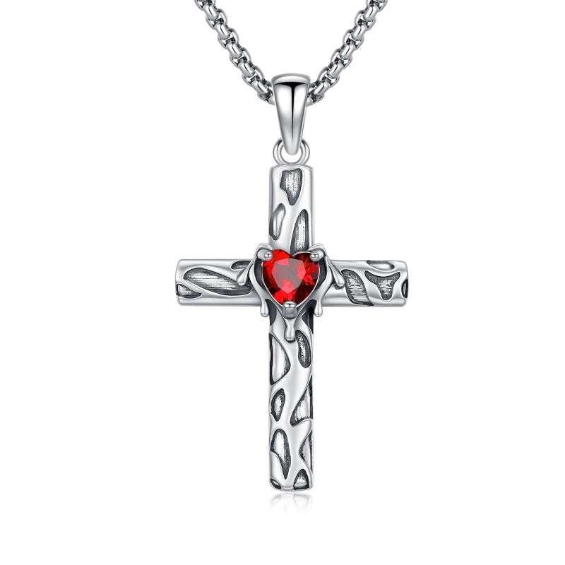 14K Gold Plated Cross Pendant Necklace Protection Jewelry Religious Gift