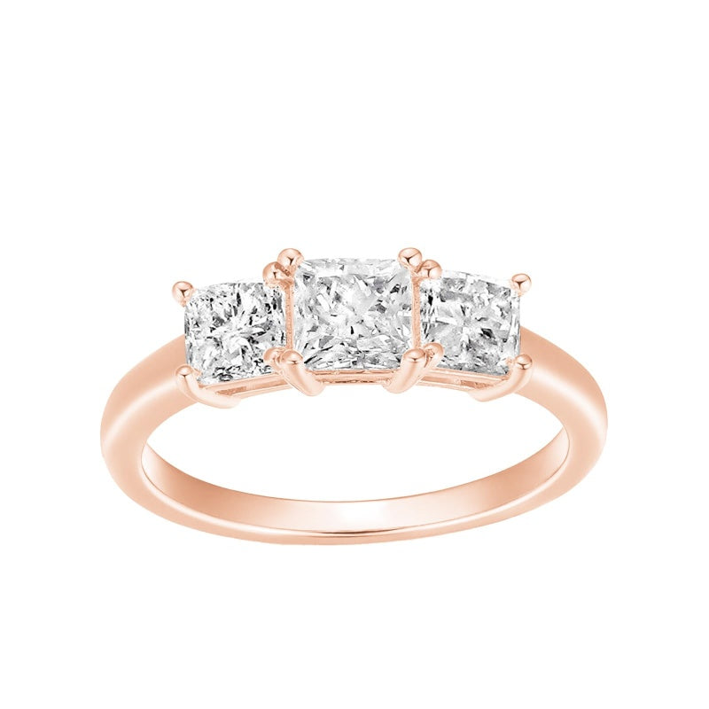 Sterling Silver 10K 14K 18K Gold Personalized Engraved 1-3 Carat Round Moissanite   Anniversary  Engagement Ring