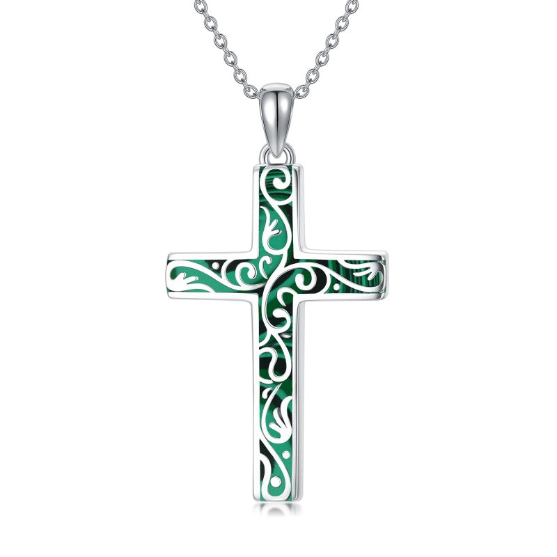 Sterling Silver Cross Pendant Necklace Christian Religious Jewelry Gifts for Anniversary