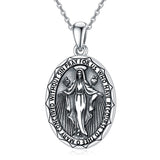 Sterling Silver St Michael St Benedict St Anthony St Jude Medal Pendant Necklace