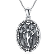 925 Silver St Michael/St Benedict/St Anthony/St Jude Medal Necklace Religious Medal Jewelry Gifts for Women Men