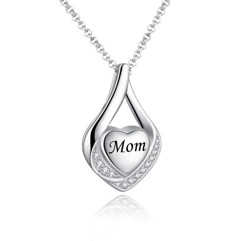 Sterling Silver Personalized Engraved Moss Agate Larimar Moonstone Opal Turquoise Urn Necklace for Ashes