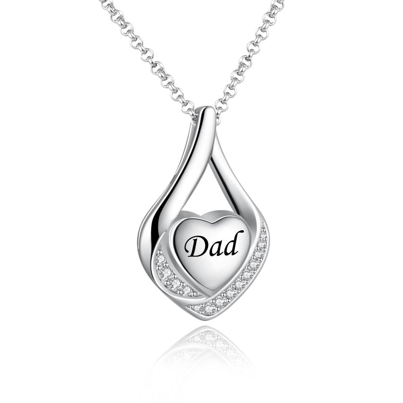 Sterling Silver Personalized Engraved Moss Agate Larimar Moonstone Opal Turquoise Urn Necklace for Ashes