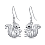 Sterling Silver Highland Cow Squirrel Cat Frog Dangle Earrings