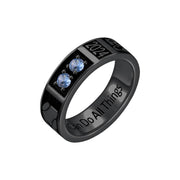 Sterling Silver PersonalizedBirthstone High School College Class Ring Graduation Jewelry Gift for Graduates