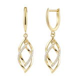 14K Gold Plated Dangle Drop Earrings for Women