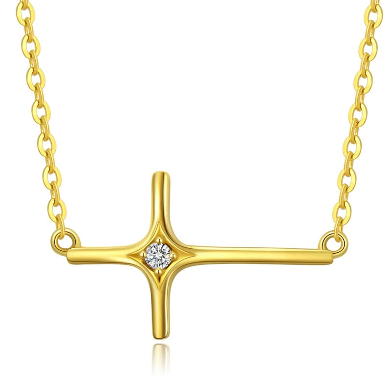 14K Gold Plated Cross Necklaces for Women Faith Jewelry for  Anniversary Christmas Birthday Mother's Day