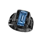 Sterling Silver 2025 PersonalizedBirthstone High School College Class Ringfor Men