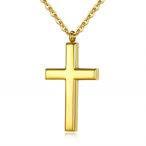 Stainless Steel Cross Pendant Necklace