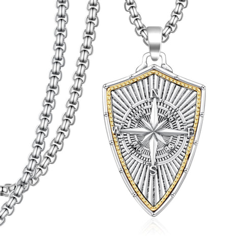 14K Gold Plated Masonic Cross Compass St Michael St Christopher Santa Muerte Star of David Pendant Necklace