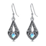 Sterling Silver Moonstone Filigree Bee Dragonfly Hummingbird Butterfly Dangle Earrings for Women Christmas Gift