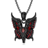 Sterling Silver Cubic Zirconia Butterfly Pendant Necklace
