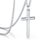 14K Gold Plated Cross Pendant Necklace Protection Jewelry Religious Gift