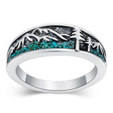 Sterling Silver Turquoise  Dragonfly Hummingbird Turtle Butterfly Mountain Celtic Knot Lotus Ring  Gifts for Women