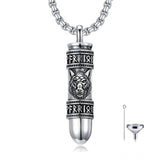 Sterling Silver Bullet Butterfly Rose Dragon Eagle Jesus Urn Necklace for Ashes
