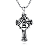 Sterling Silver Cross Pendant Necklace Christian Religious Jewelry Gifts for Anniversary