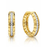 14K Gold Plated Hoop Earrings Jewelry Gift for Birthday Anniversary Mother's Day