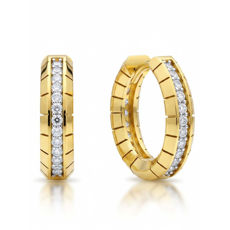 14K Gold Plated Hoop Earrings Jewelry Gift for Birthday Anniversary Mother's Day