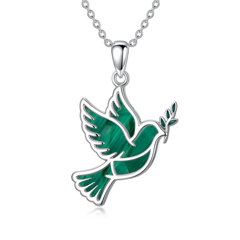 Sterling Silver Dove Hummingbird Red Cardinal Pendant Necklace