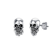 925 Silver Skull Earrings Hypoallergenic Jewelry forfor Women