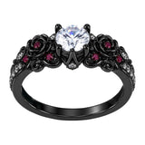 Sterling Silver 10K 14K 18K Gold Custom Engraved Moissanite Engagement Wedding Ring