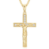 14K Gold Plated Cross Infinity  Pendant Necklace  for Women