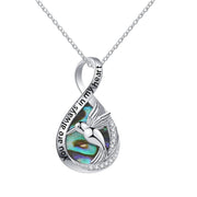 Sterling Silver Hummingbird Urn Necklaces for Ashes Engraved With You Are Always in My Heart