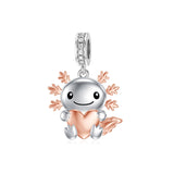 Sterling Silver Otter Squirrel Elephant Axolotl Charm Beads