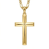 14K Gold Plated Cross Pendant necklace