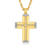 14K Gold  Plated Cross Necklace Simple Religious Jewelry Gift