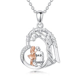 Sterling Silver Tree of Life Father Daughter Sister Pendant Necklace for Women Christmas Gift