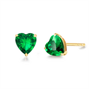 14k Gold 1.25cttw Genuine Natural Gemstone Stud Earrings