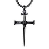 925 Sterling Silver Crucifix Necklace Religion Necklace Jesus Pendant Christ Protector Jewelry Gifts for Men Women