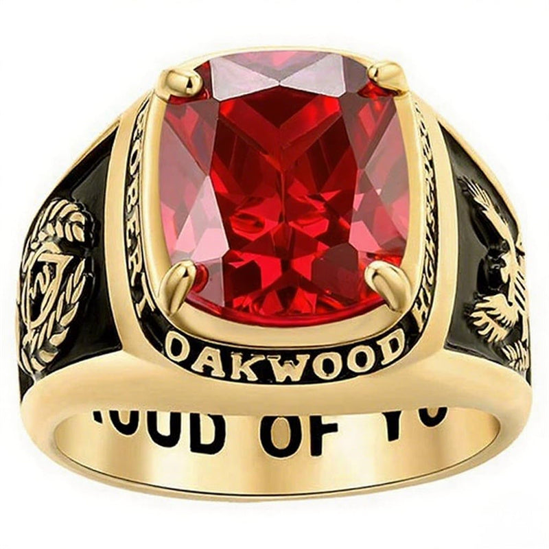 Copper Sterling Silver Custom Birthstone Engraved 2026 Class Ring