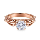 Sterling Silver 10K 14K 18K Gold Personalized Engraved 1-3 Carat Round Moissanite   Anniversary  Engagement Ring
