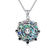 Sterling Silver Sun Pendant Necklace