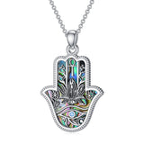 Sterling Silver Hamsa Tree of Life Viking Lion Butterfly Evil Eye Yin Yang Eye of Horus Pendant Necklace