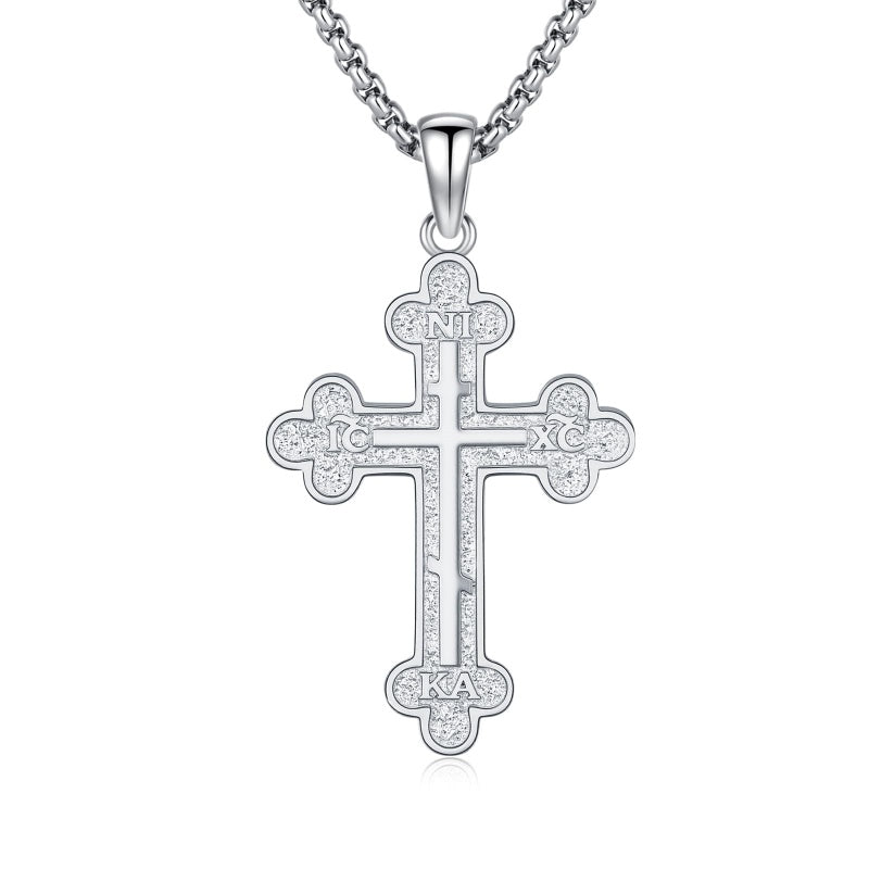 14K Gold Plated Cross Pendant Necklace Protection Jewelry Religious Gift