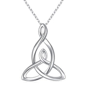 925 Sterling Silver Celtic Motherhood Knot Necklace Jewelry for Women Mom Birthday Gift